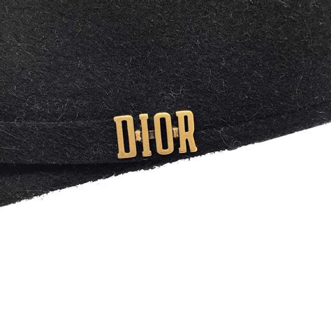 dior arty felt tulip hat black fake|D.